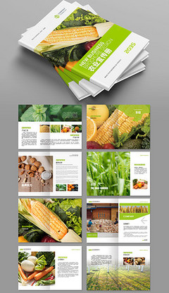 农产品宣传册设计专题模板-农产品宣传册设计